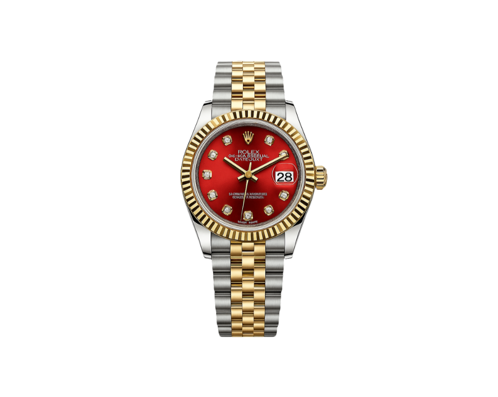 Rolex Oyster Perpetual Datejust – Red Dial Ladies Edition