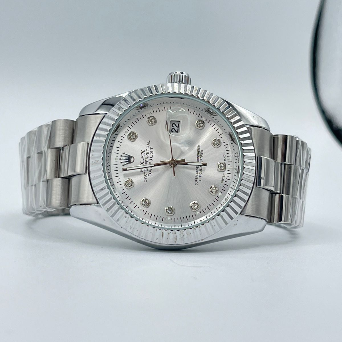 Rolex silver dail