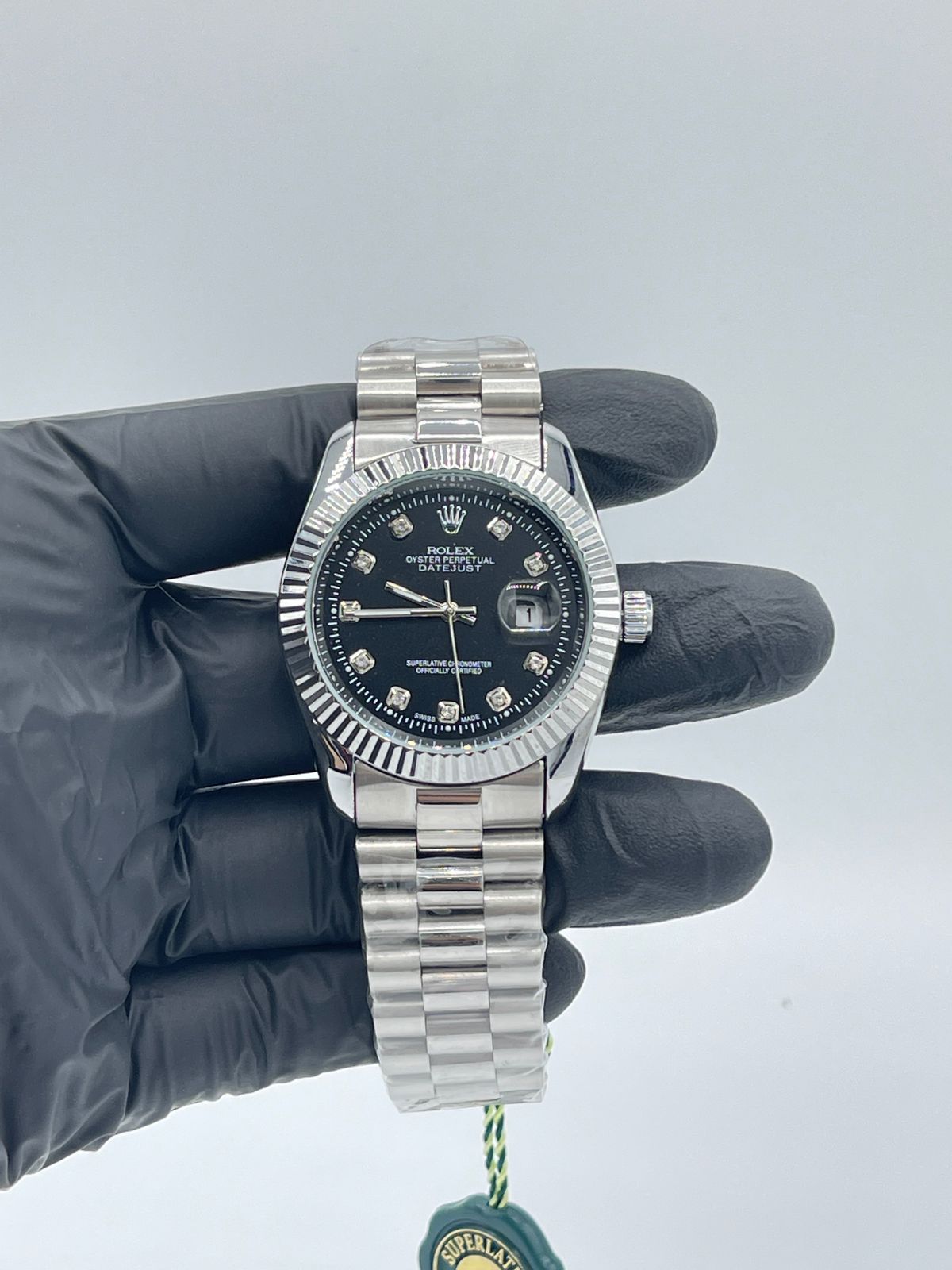 Rolex black dail