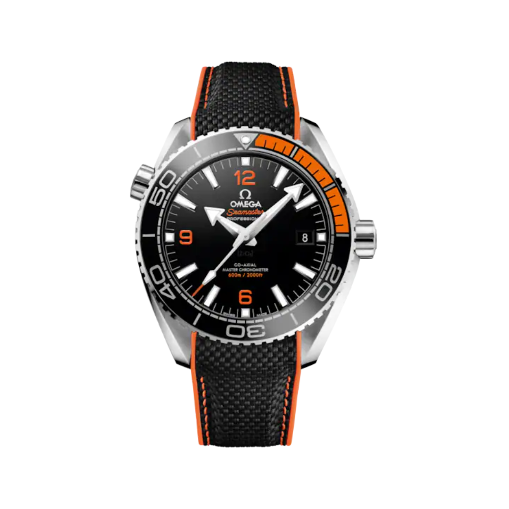Seamaster Planet Ocean 300M 43.5 mm, steel on rubber strap