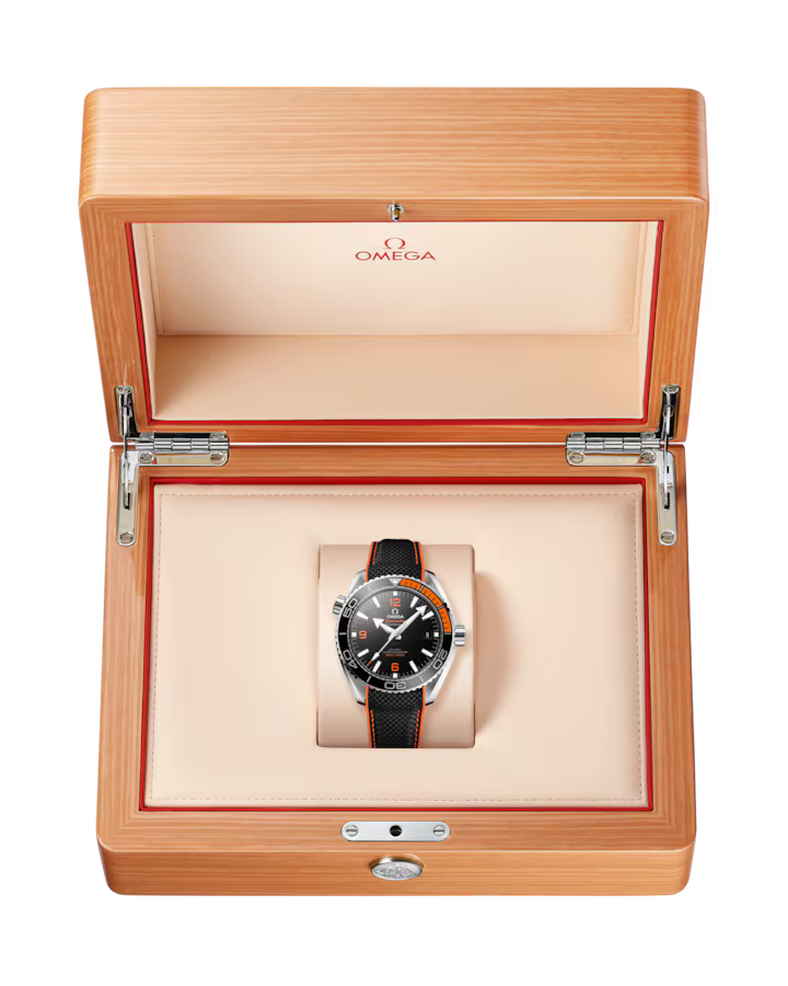 Seamaster Planet Ocean 300M 43.5 mm, steel on rubber strap